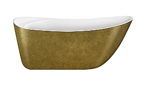 Ванна акриловая Lagard Minotti lgd-mnt-tg 170х76 белая,золото купить в интернет-магазине Sanbest