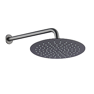 Верхний душ с держателем Caprigo PARTS 99-523-GUN оружейная сталь купить в интернет-магазине сантехники Sanbest