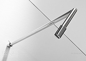 Душевой уголок Roca Metropolis 160x90 хром прозрачное стекло купить в интернет-магазине Sanbest