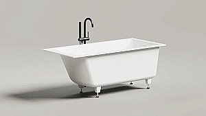 Ванна Salini CASCATA KIT S-stone 105022M 150x70 белая купить в интернет-магазине Sanbest