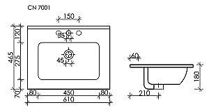 Раковина Ceramica Nova Element CN7001MB купить в интернет-магазине Sanbest