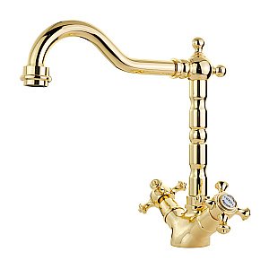 Смеситель для раковины Migliore Prestige 31616 золото купить в интернет-магазине сантехники Sanbest