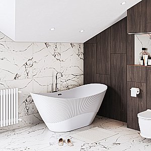 Ванна акриловая Grossman Galaxy GR-2104M 170x75 белая матовая купить в интернет-магазине Sanbest