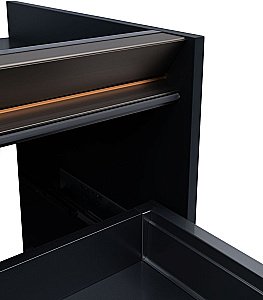 Тумба с раковиной Allen Brau Activity 70 1.34011.AM антрацит матовый/олива брашированная для ванной в интернет-магазине Sanbest