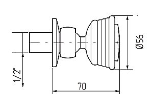 Сифон для поддона Migliore ML.RIC-10.126.DO золото купить в интернет-магазине сантехники Sanbest