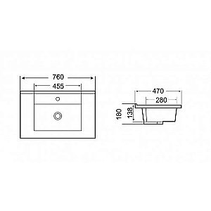 Раковина WeltWasser WW DEILBACH 7506- 75 MT- BL черная матовая купить в интернет-магазине Sanbest