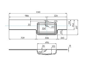Раковина Акватон Отель 151 1A709431PI01L/P белая купить в интернет-магазине Sanbest