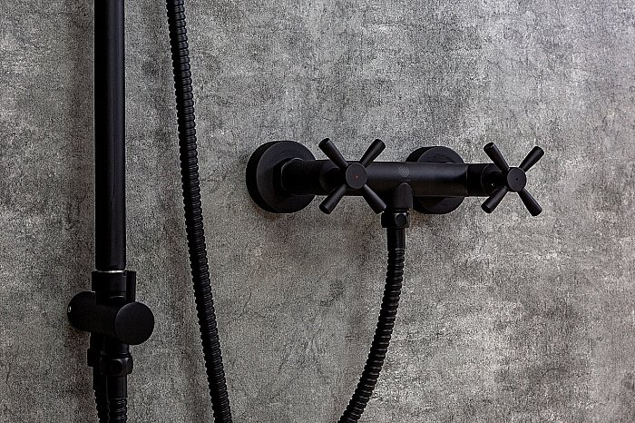 Душевая система Orange Mia M34-922b черный матовый купить в интернет-магазине сантехники Sanbest