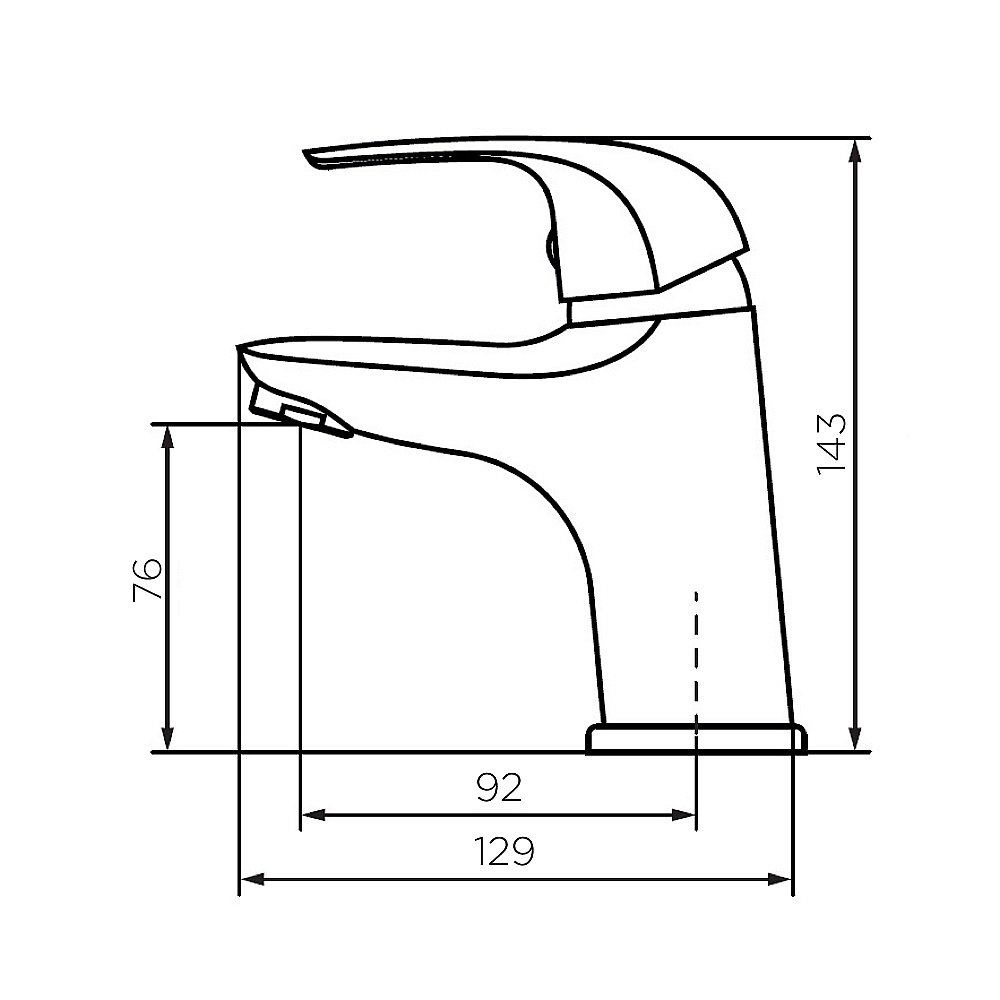 Смеситель для раковины Dorff Stark D1100210 хром купить в интернет-магазине сантехники Sanbest