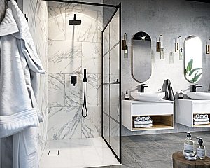 Душевая система Excellent Keria 2045 BL черная матовая купить в интернет-магазине сантехники Sanbest