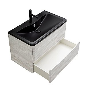 Тумба с раковиной BelBagno ACQUA 100 подвесная Rovere Vintage Bianco для ванной в интернет-магазине Sanbest