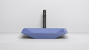 Раковина накладная Salini CALLISTA 03 1101107GF 57,5 из искусственного камня S-Sense, глянцевая, цвет по RAL полностью купить в интернет-магазине Sanbest