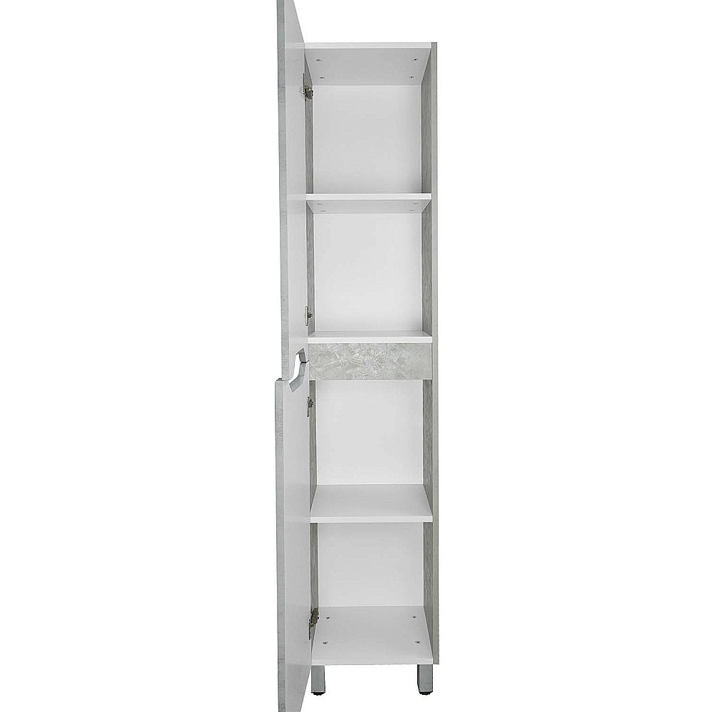 Пенал напольный Loranto Florena 36 светлый бетон для ванной в интернет-магазине сантехники Sanbest