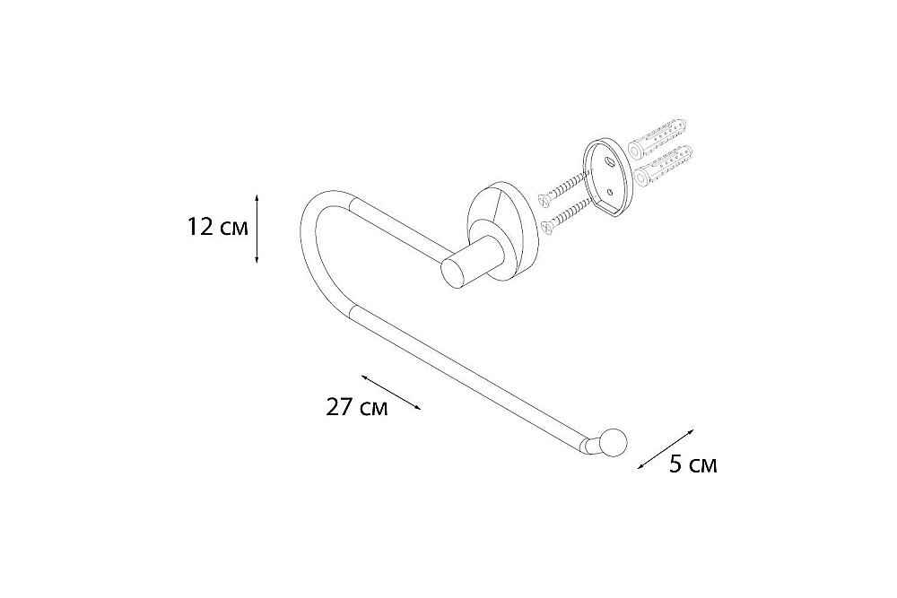 Полотенцедержатель FIXSEN EUROPA FX-21811A купить в интернет-магазине сантехники Sanbest