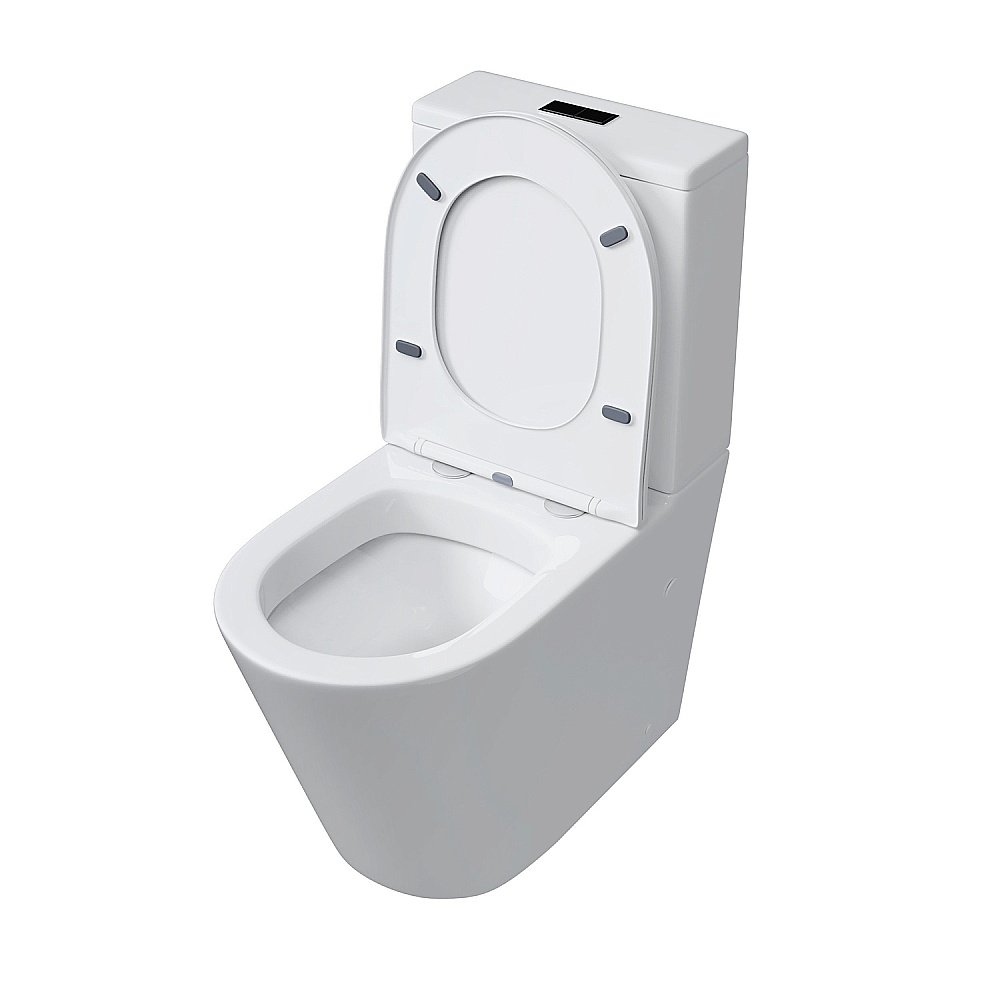 Унитаз-компакт Grossman GR-4458S безободковый, с крышкой микролифт, с бачком, белый купить в интернет-магазине Sanbest