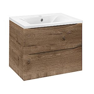 Тумба с раковиной Vincea Mia VMC-2MA600 60 дуб винтаж для ванной в интернет-магазине Sanbest