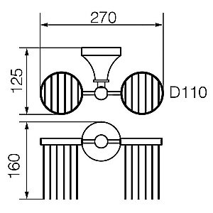 Держатель освежителя воздуха Veragio Gialetta VR.GIL-6454.CR купить в интернет-магазине сантехники Sanbest