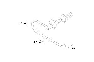 Полотенцедержатель FIXSEN EUROPA FX-21811A купить в интернет-магазине сантехники Sanbest