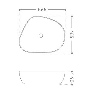 Раковина Abber Bequem 56,5 AC2124 белая купить в интернет-магазине Sanbest