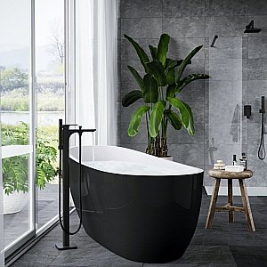 Ванна акриловая Excellent Comfort 2.0 WAEX.CMP2.17WB 175x74 черная, белая купить в интернет-магазине Sanbest