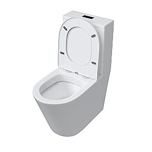 Унитаз-компакт Grossman GR-4458S безободковый, с крышкой микролифт, с бачком, белый купить в интернет-магазине Sanbest