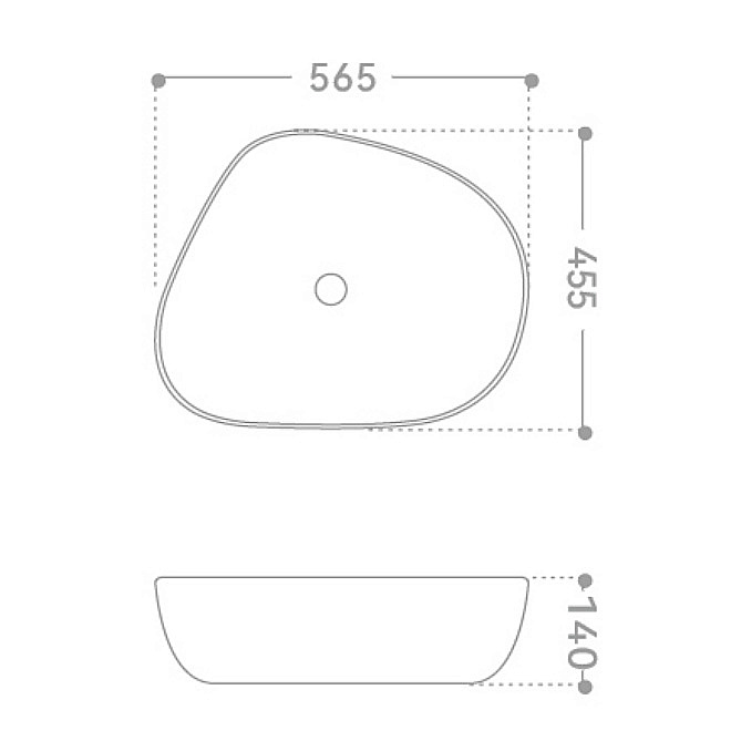 Раковина Abber Bequem 56,5 AC2124 белая купить в интернет-магазине Sanbest