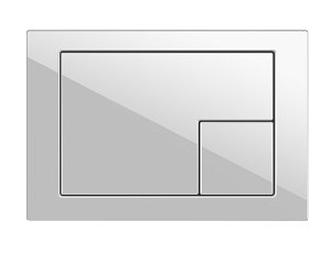 Кнопка для инсталляции Cersanit: CORNER 64077 белый матовый купить в интернет-магазине сантехники Sanbest