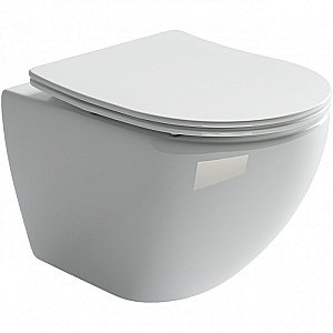 Унитаз подвесной Ceramica Nova Metropol CN4002 безободковый, с крышкой микролифт купить в интернет-магазине Sanbest