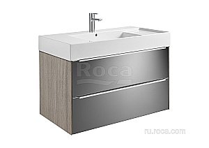 Тумба с раковиной Roca Inspira 851077403 100 зеркальный для ванной в интернет-магазине Sanbest