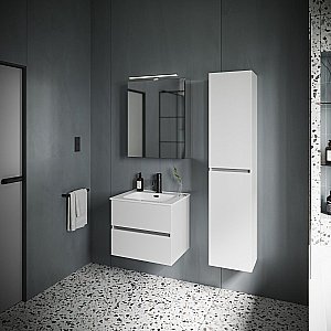 Тумба с раковиной Sancos Urban UR60W белый глянец для ванной в интернет-магазине Sanbest