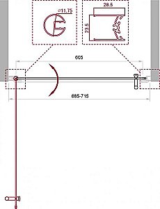 Душевая дверь BelBagno UNO-B-1-70-CH-CR стекло шиншилла/профиль хром купить в интернет-магазине Sanbest