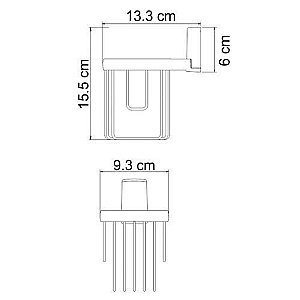 Держатель освежителя WasserKRAFT Exter K-5245 купить в интернет-магазине сантехники Sanbest