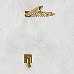 Душевая система WasserKRAFT Neckar 2100 SET2818 золото купить в интернет-магазине сантехники Sanbest