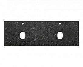 Столешница BelBagno KEP-120-2-MNO черный матовый мрамор для ванной в интернет-магазине сантехники Sanbest