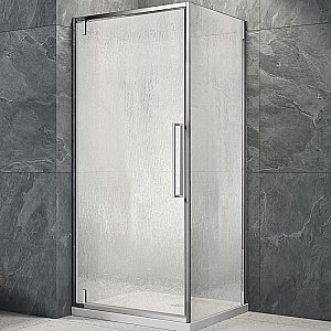 Душевой уголок Veconi Rovigo RV033R-80100-06-C7 80х100 стекло рифленое/профиль хром купить в интернет-магазине Sanbest