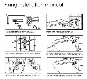 Унитаз подвесной Ceramalux CL2196-1 белый, безободковый, с крышкой микролифт купить в интернет-магазине Sanbest
