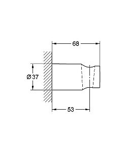 Держатель ручного душа Grohe Tempesta Cosmopolitan 27594000 купить в интернет-магазине сантехники Sanbest