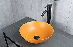 Раковина накладная Gid 9081orm оранжевая матовая купить в интернет-магазине Sanbest