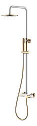 Душевая система Boheme Stick 128-WG.2 белая/золото купить в интернет-магазине сантехники Sanbest