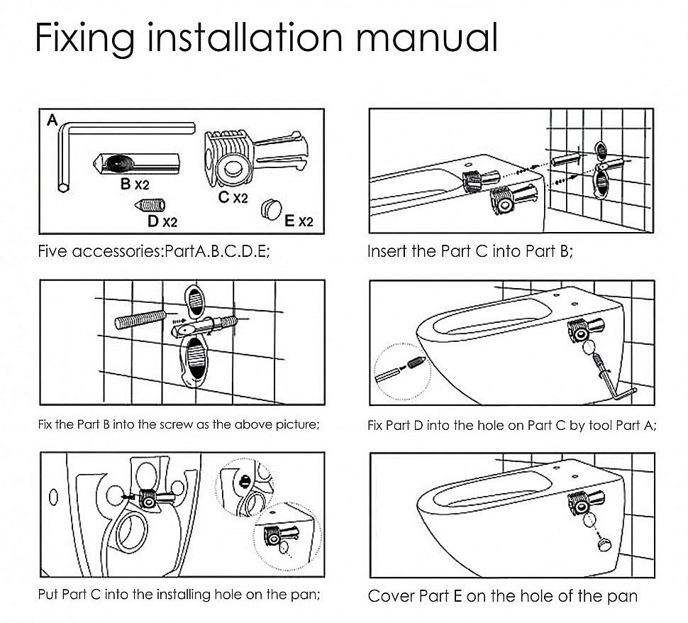 Унитаз подвесной Ceramalux CL2196-1 белый, безободковый, с крышкой микролифт купить в интернет-магазине Sanbest