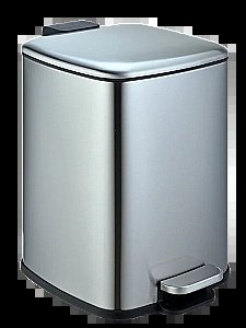 Ведро для мусора WeltWasser Berg 10000013396 сталь матовая купить в интернет-магазине сантехники Sanbest