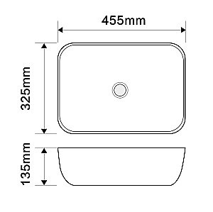 Раковина Oliveeka Bowl 45 9387B белая купить в интернет-магазине Sanbest