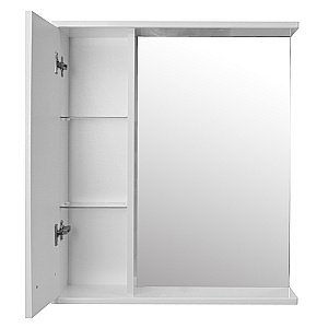 Зеркало со шкафом Loranto Дина 60 белый купить в интернет-магазине сантехники Sanbest