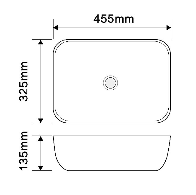 Раковина Oliveeka Bowl 45 9387B белая купить в интернет-магазине Sanbest