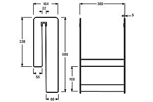 Полка Jacob Delafon BAIN-DOUCHE MALICE E6D070-00 белая купить в интернет-магазине сантехники Sanbest