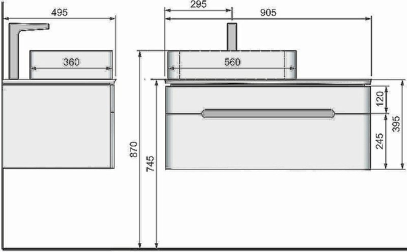 Тумба с раковиной Jorno Shine 90 белая для ванной в интернет-магазине Sanbest