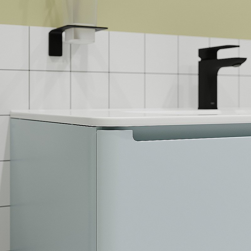 Тумба с раковиной Iddis Edifice 100 EDI10B0i95K голубая для ванной в интернет-магазине Sanbest