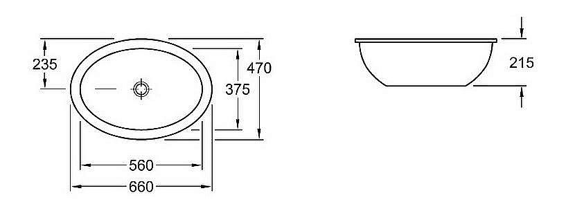 Раковина Villeroy&Boch Loop & Friends 4A550001 альпийский белый купить в интернет-магазине Sanbest