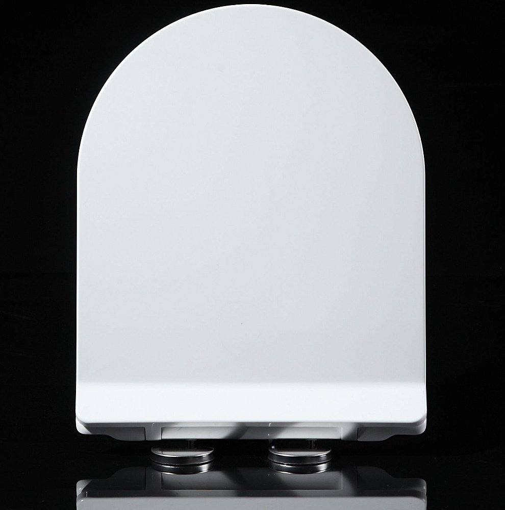 Унитаз подвесной Art&Max Ovale AM011CHR с сиденьем микролифит AM011SC белый, безободковый купить в интернет-магазине Sanbest