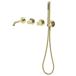 Смеситель для ванны Vincea Aura VBTW-6AU1BG брашированное золото купить в интернет-магазине сантехники Sanbest